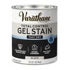 Varathane Total Control Gel Stain Water-Based Wood Stain, Quart, Black