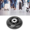 Luggage Wheels Replacement 3 Inch Swivel Wheels Black Transparent Silent
