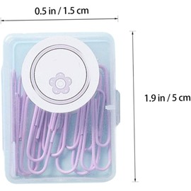 Clips de Papel Multicolor 150 Piezas de Hierro, Set de Oficina 3 Cajas Diseño Creativo, para Mantener Documentos Ordenados, Decoración Escuela y Papelería