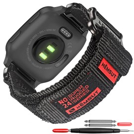 torbollo Compatible for Garmin Watch Band Venu/Venu Sq/Venu Sq 2/Venu Sq Music/Venu 2 Plus (Venu 2/Venu 2S Not Supported), Nylon Sports Strap With Woven Loop Design, 20mm Replacement Strap