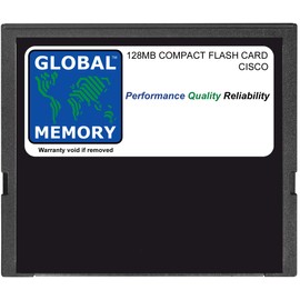 GLOBAL MEMORY 128MB Compact Flash Card Memory for Cisco 7304 nse-100/7304 npe-g100 Router (7300-i/o-cfm-128m)