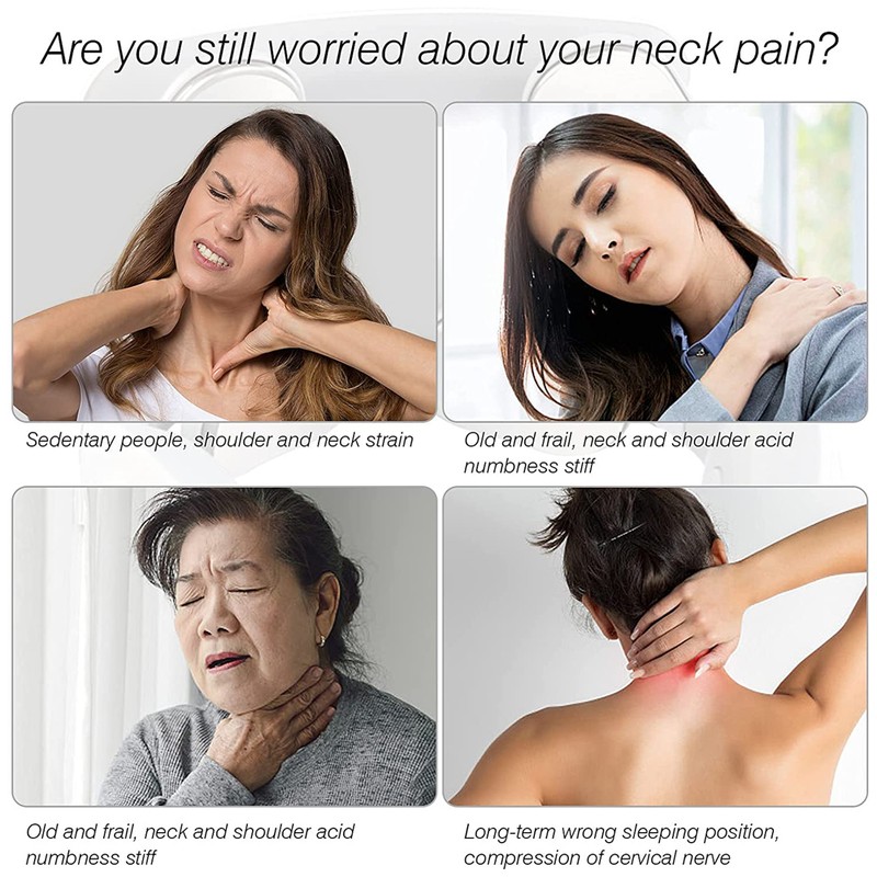 Heating Neck Massager Electric Pulse Massager for Neck Shoulder Muscle