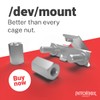 PATCHBOX/dev/Mount - Toolless Installation Cage Nut Alternative Device Mount Screws