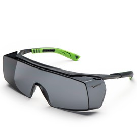 Univet 5X7.01.11.02" 5X7 Goggles with Smoky Glass, Dark Grey/Green