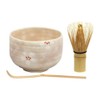 World Create, Inc. Pink Matcha Bowl: Φ3.7 x H3.0 inches