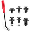 RANMO 120PCS 6 Different Car Rivet Clips Nylon Bumper Fastener