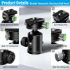 SIRUI Tripod Head KH-20, 360 Double Panorama Head with 36