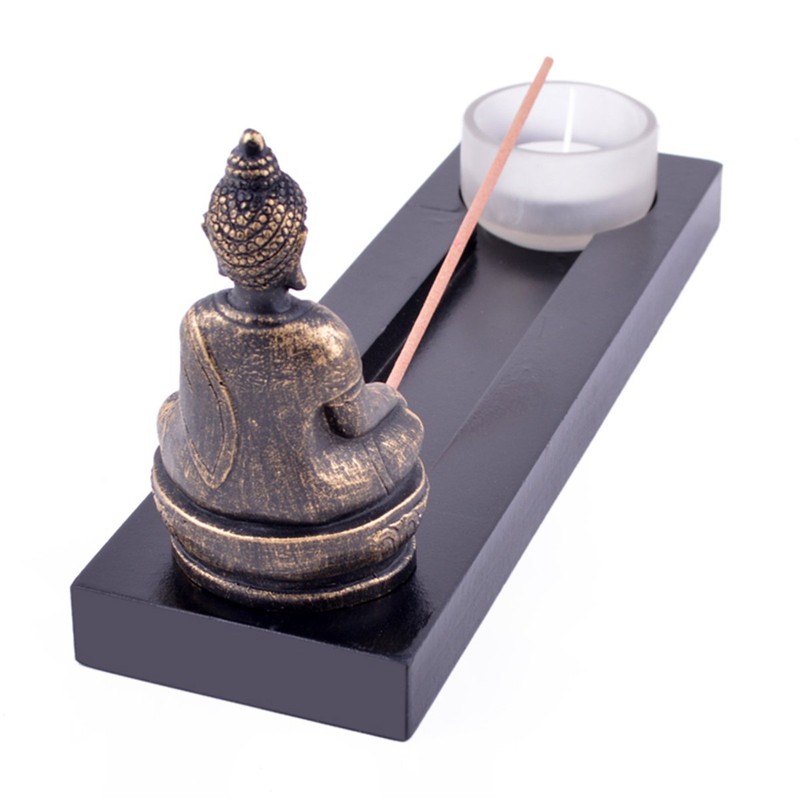 Feng Shui ZEN Garden Buddha Tealight Incense Stick W Mxsabrina