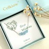 Aquamarine Necklace Stocking Stuffers for Women Dainty 925 Sterling Silver