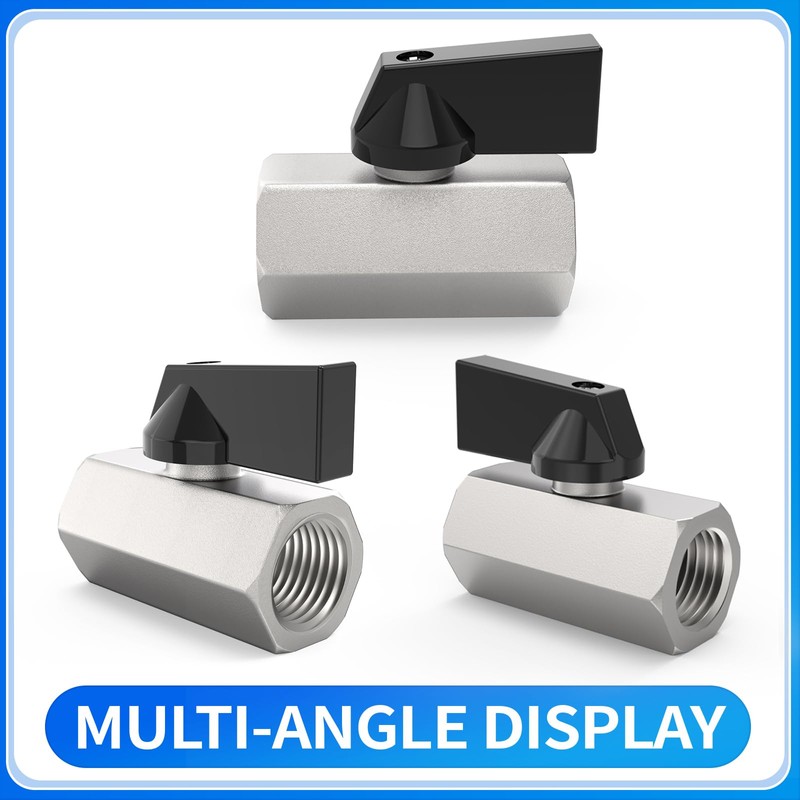 ChillWaves Brass Mini Ball Valve, Shut Off Switch Ball Valve