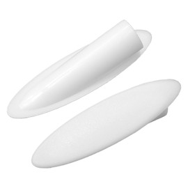 100 tapones de plástico inclinados para orificios, tapón de plástico de bolsillo, posicionador de agujero inclinado de 9 mm, cubierta de agujero inclinado para muebles de madera (blanco)