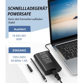 65W Laptop Charging Cable Power Supply for Dell Inspiron 11 13 14 15 17 3000 5000 7000 3593 3793 3505 3511 5593 5559 5570 Latitude 3510 3410 3520 3520 3520 3 420 VoVoVostro 5590 XPS 11 12 13