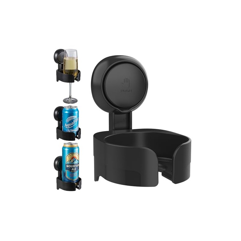 Suction Cup Wine Glass Holder for Shower & Bath -
