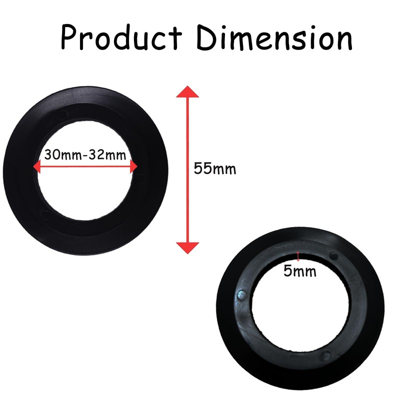 5 Pack Silicone Sink Drain Bracket Seal Ring,Drainage Seal,Universal Drainage
