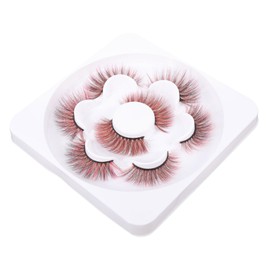Healeved False Eyelashes Pack 3d Fake Lashes Wispy Curly Strip Lashes for Makeup