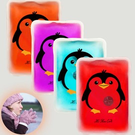 Large Hand Warmers Click, Reusable Snap Heat Pack, Hand Warmers Boil Click Heat Pocket Hand Warmer, Pouch Gel Hand Warmers Long Lasting Warmth (13.5×9.5cm (4 pcs), Large Hand Warmer)