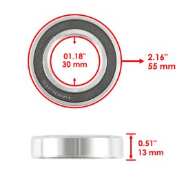 Caltric Front Wheel Knuckle Kit For Yamaha Rhino 660 YXR660 2004-2007