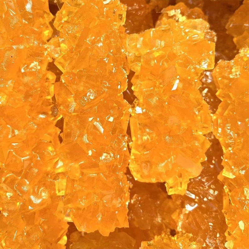 Yellow Rock Sugar Natural Amber Rock Candy Strings for Tea,