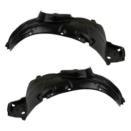 TRQ Front Inner Fender Liner Set Compatible with 2007-2008 Honda Fit HO1250111 HO1251112