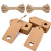 ZZHBOO 100 Pcs, 3x6cm Flower Head Cow Kraft Paper Labels