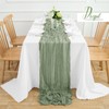 30Pack Sage Green Cheesecloth Table Runner 35x120Inch Spring Easter Cheese
