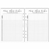 SinnWunder® Habit Tracker Weekly Task Lists Fits A5 6 Ring