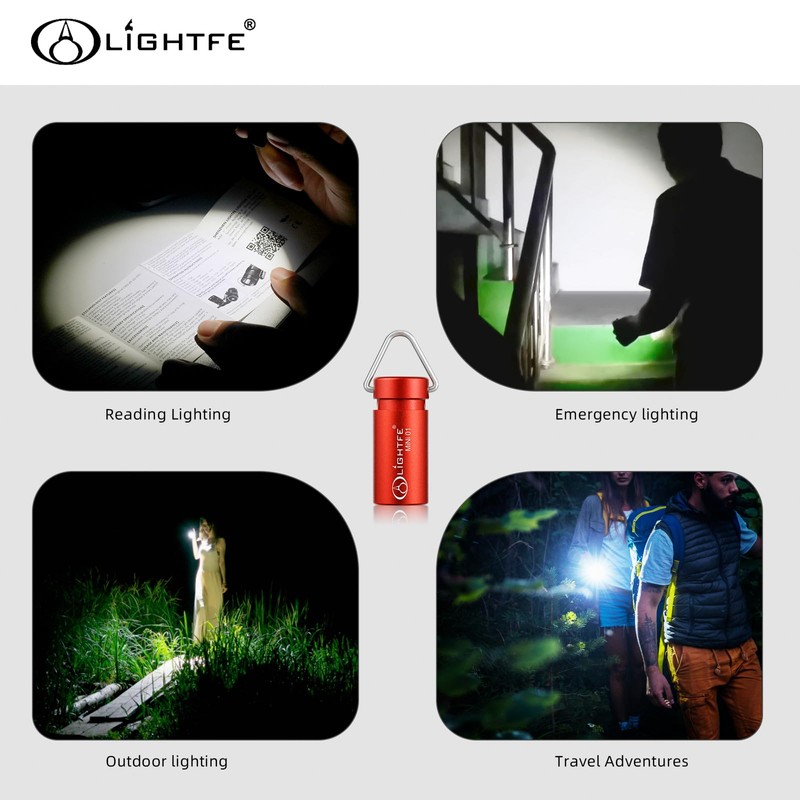LIGHTFE MINI01 Keychain Flashlight Mini Keychain Light is Light, Small,
