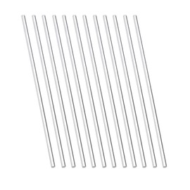 12 Pcs Clear Plastic Sticks Acrylic Dowel Rods Round Rod Transparent Acrylic Round Rod Solid Rod for DIY Projects