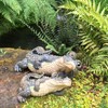 Toad Hollow Large Lying Gator Home & Garden Alligator Statue