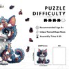 AEEKDOOK Wooden Puzzles for Adults - 200 Pieces Ragdoll Cat-2