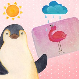 Mr. & Mrs. Panda Flamingo Pride Bath Mat, Gift, Pink, Shower Mat, Bathroom Mat, Satisfied, Shower Mat, Mum, Self-Love, Joy