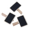 20Pcs Wooden Mini Chalkboard Blackboard with Clip Message Chalk Board