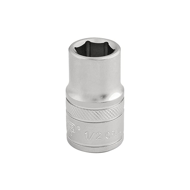 Draper 16626 1/2-Inch Square Drive Micro Satin Chrome Imperial Socket,