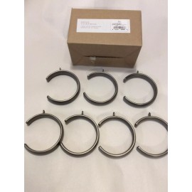 Restoration Estate 7 C-Loop Curtain Rings Antiqued Siver Finish Large for 1 3/4