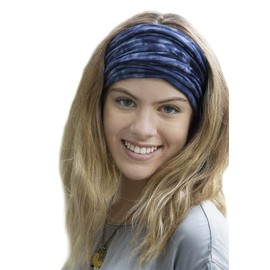 Natural Life Bandeau Tie Dye Band, Navy