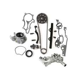 MOCA Engine Timing Chain Kit and Oil Pump Timing Chain Cover Fit 1985-1995 for Toyota 4Runner 2.4L & 1985-1995 Pickup 2.4L & 1985 Celica 2.4L