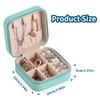REEKNOKOL Jewellery Box Organiser, Travel Jewellery Box, Small Jewellery Organiser,