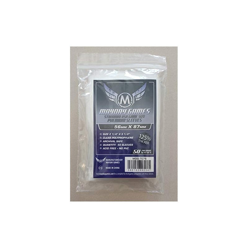 Mayday Games 7076 Usa Boared Game Sleeves,wood, Dark Purple