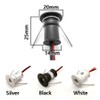 Mini LED Headlight, 9 Pieces, 12 V, 1 W Recessed