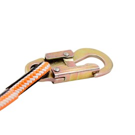 Pelican Rope Positioning Lanyard with Steel Snap Hook (1/2 inch x 8 feet) – Polyester Rope, Adjustable Lanyard, for Fall Protection, Arborist, Tree Climbers