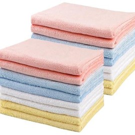 Baby Washcloths Multi Pack-Microfiber Coral Fleece Baby Bath Face Towel Muti Inch Extra Absorbent and Soft Burp Cloth and Wash Cloths for Newborn-Infants and Toddlers-Gentle On Sensitive Skin - Size & Packs: 20" x 10"(Pack of 16)