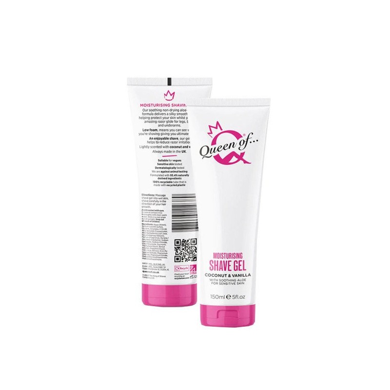 영국 킹오브 쉐이브 모이스처라이징 쉐이빙 저자극 여성 면도 젤 150ml
