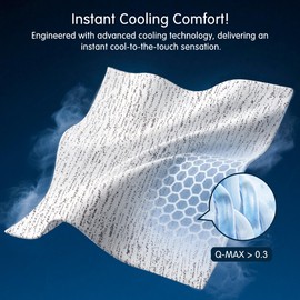 CHUN YI Cooling Mattress Topper King, 4 Inch Memory Foam Mattress Topper with Removable Washable Cover, Gel Infused Bed Topper for Pressure Relief, CertiPUR-US Certified