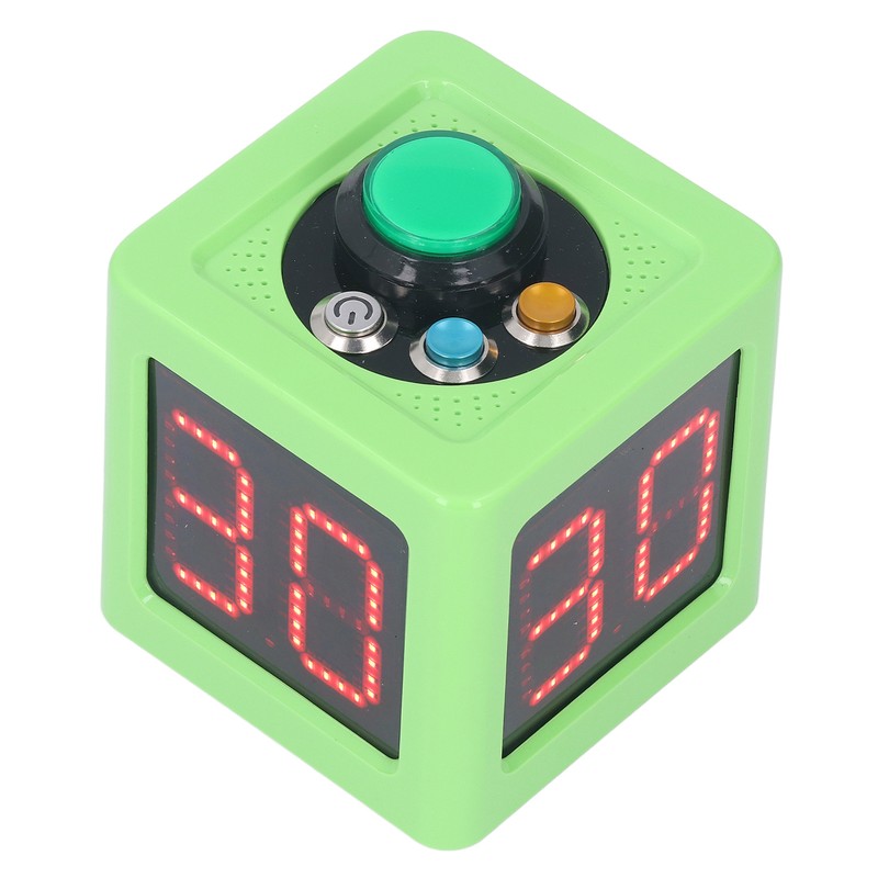 Cube Timer 1.4in 4 Sided Digital Shot Countdown Stopwatch for
