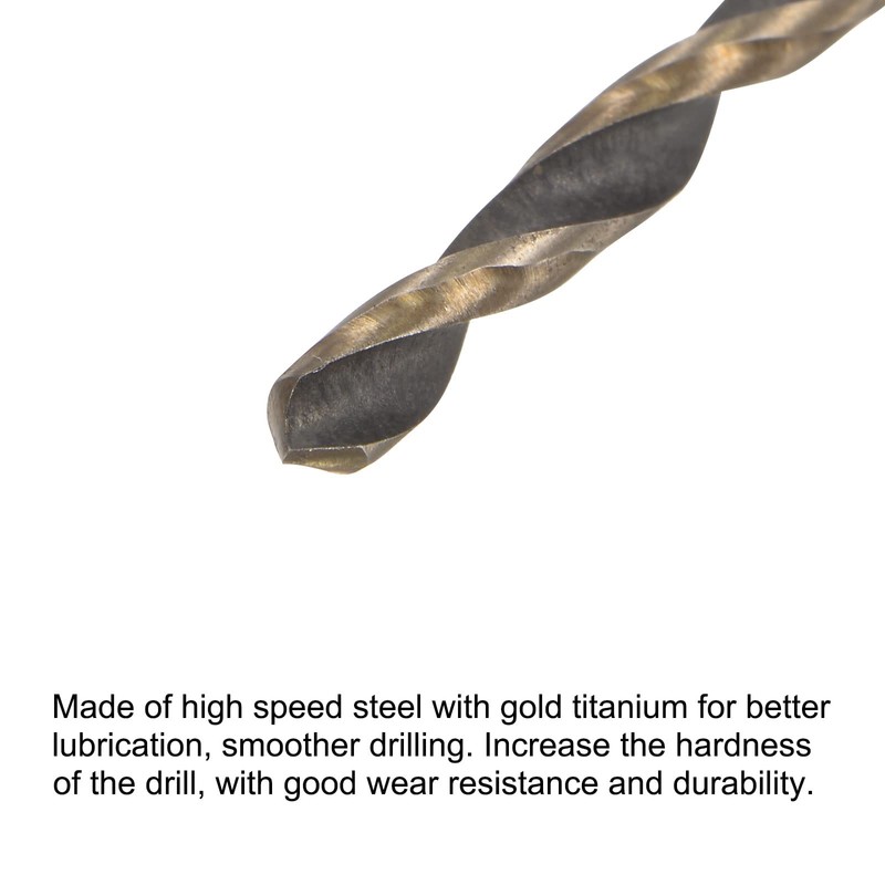 sourcing map High-Speed Steel Spiral Drill Bit 3 mm Diameter