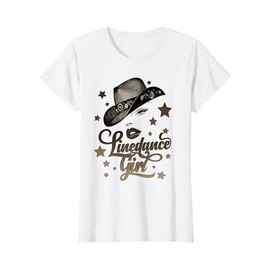 Cowboy Hat Line Dance Queen Silhouette per I Ballerini Maglietta