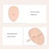 Eyelash Extension Mannequin Head with 6 Pair Replacement Eyelids Soft