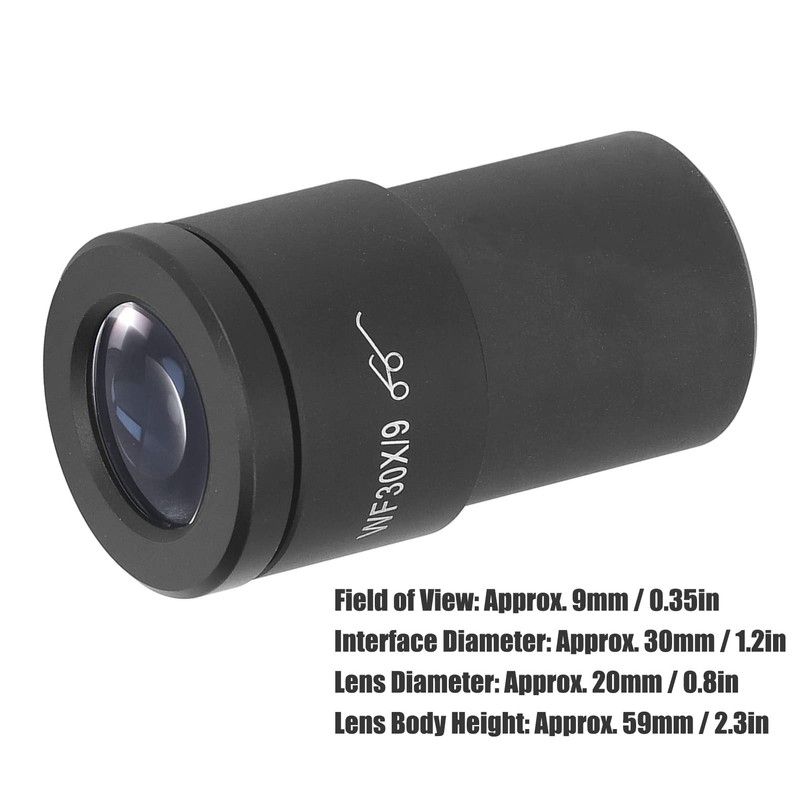 WF30X/9 Microscope Eyepiece Lens High Eye Point Wide Field 30mm