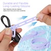 Donruby 24Pcs Silicone Cable Ties - Reusable & Washable with