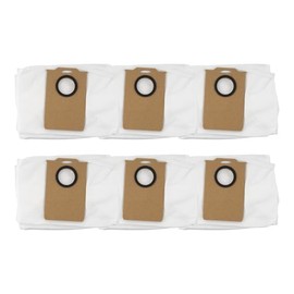 (6 Pack) MS1 MAX Replacement Dust Bags Compatible with MONSGA MS1 MAX Robot Vacuum Cleaner, Accessories Kit, Large Capacity, Vacuum Replacement Dust Bags, Vacuum Bags, Canister Bags, Disposable Bags